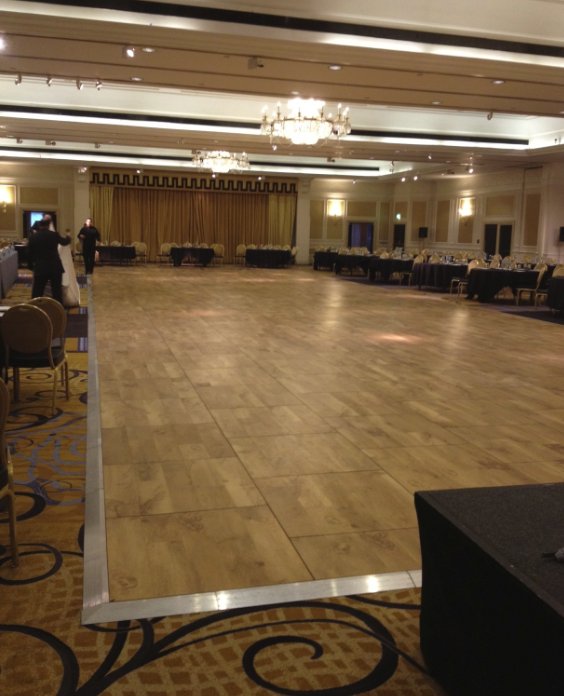 Oak Parquet Dance Floor Hire