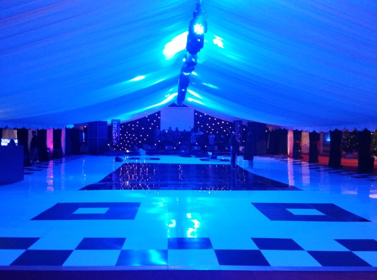 Black and White Dance Floor Hire