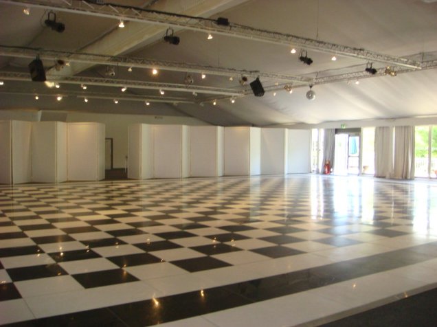 Black and White Dance Floor Hire