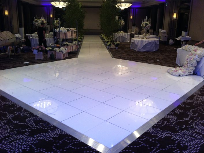 White Dance Floor Hire